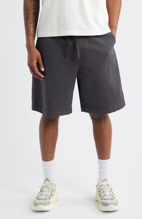 Floyde Lyocell & Cotton Twill Drawstring Shorts
