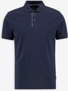 Barbour Reston Tailored Fit Tartan Trim Cotton Piqué Polo