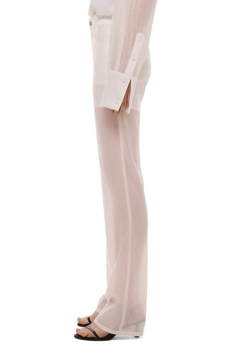 Helmut Lang Sheer Bootcut Pants, Alternate, color, 