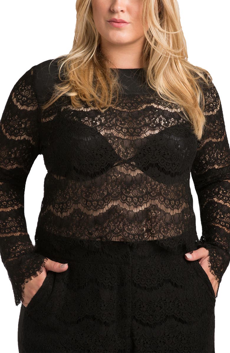 Standards & Practices Sydney Lace Skimmer Top, Main, color,