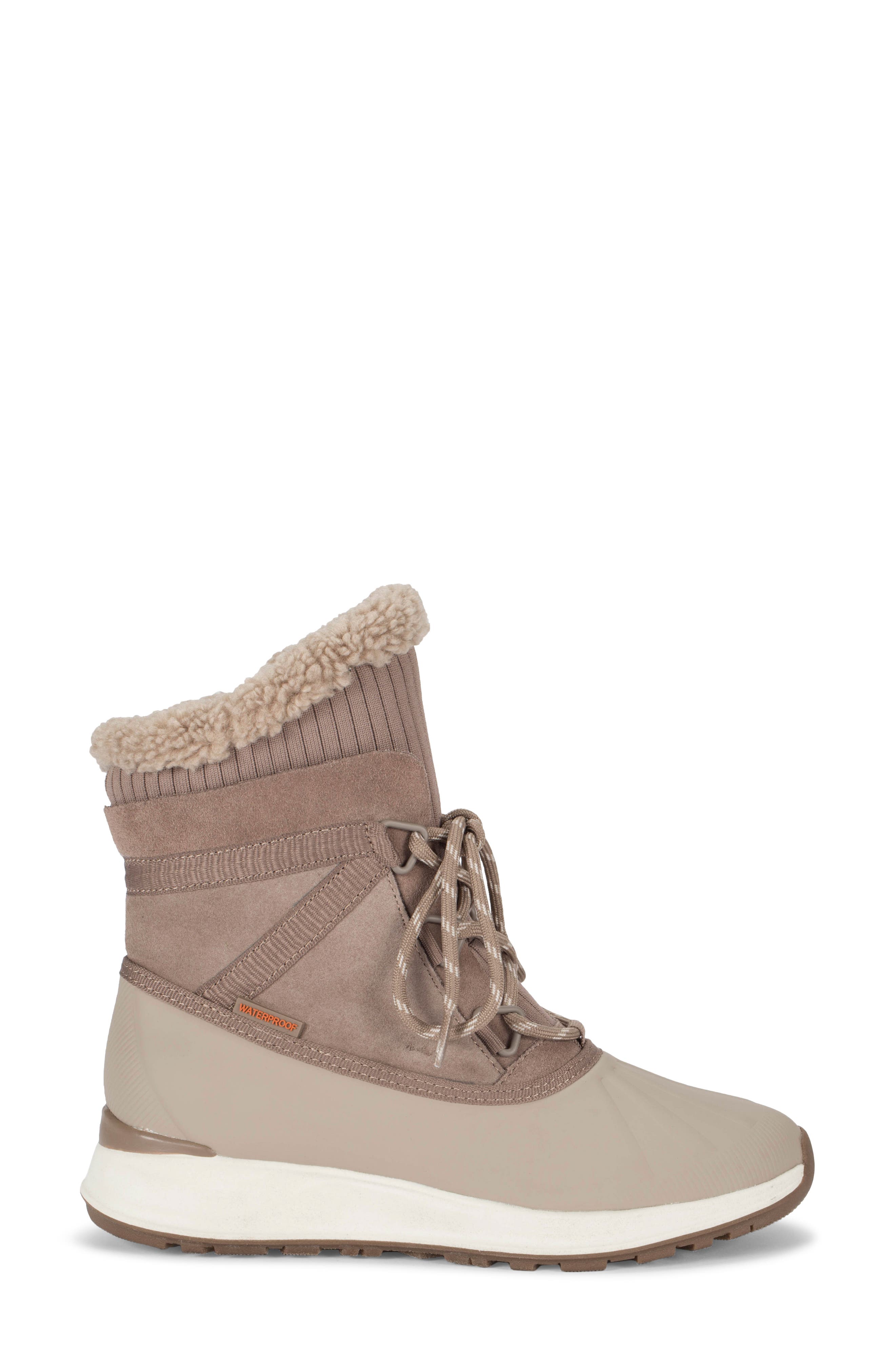 BARETRAPS Bandie Waterproof Faux Shearling Lined Boot, Alternate, color, Taupe