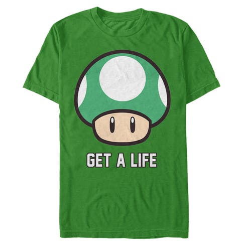 Men's Nintendo Mario Get a Life  Graphic T-Shirt