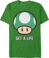 NINTENDO Men's Nintendo Mario Get a Life Graphic T-Shirt