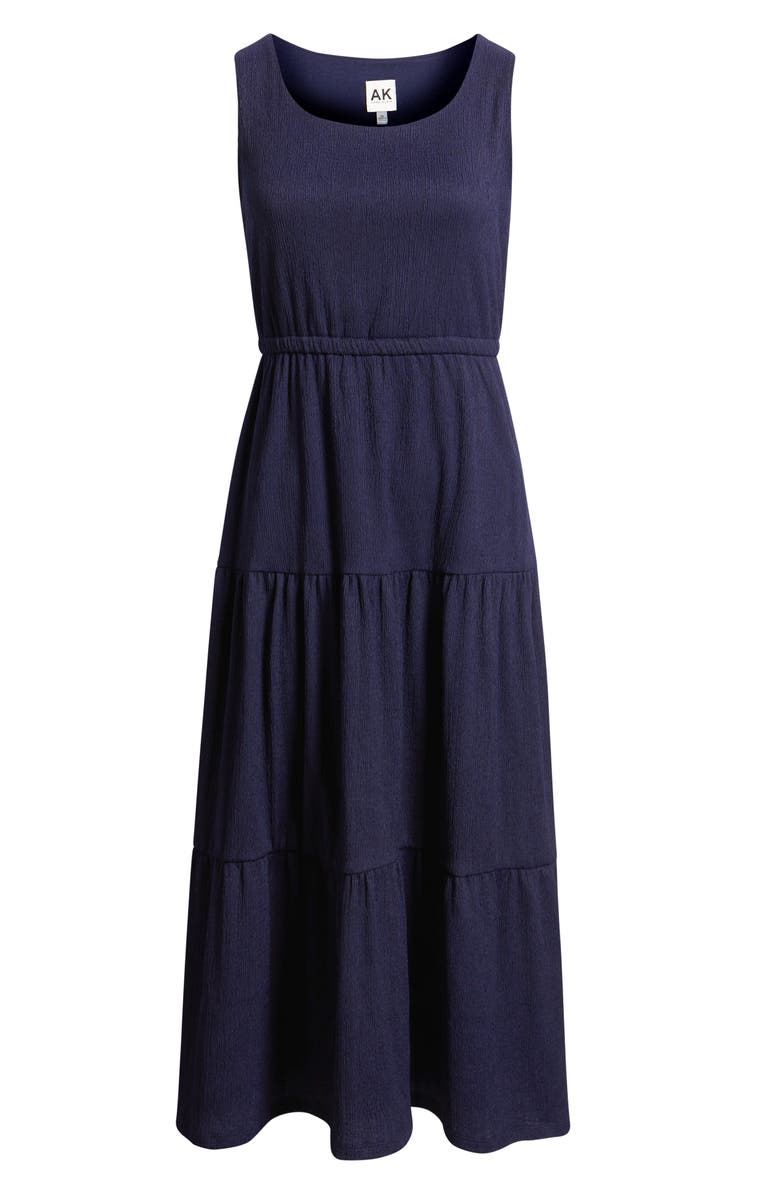 AK ANNE KLEIN Sleeveless Midi Dress, Alternate, color, Distant Mountain