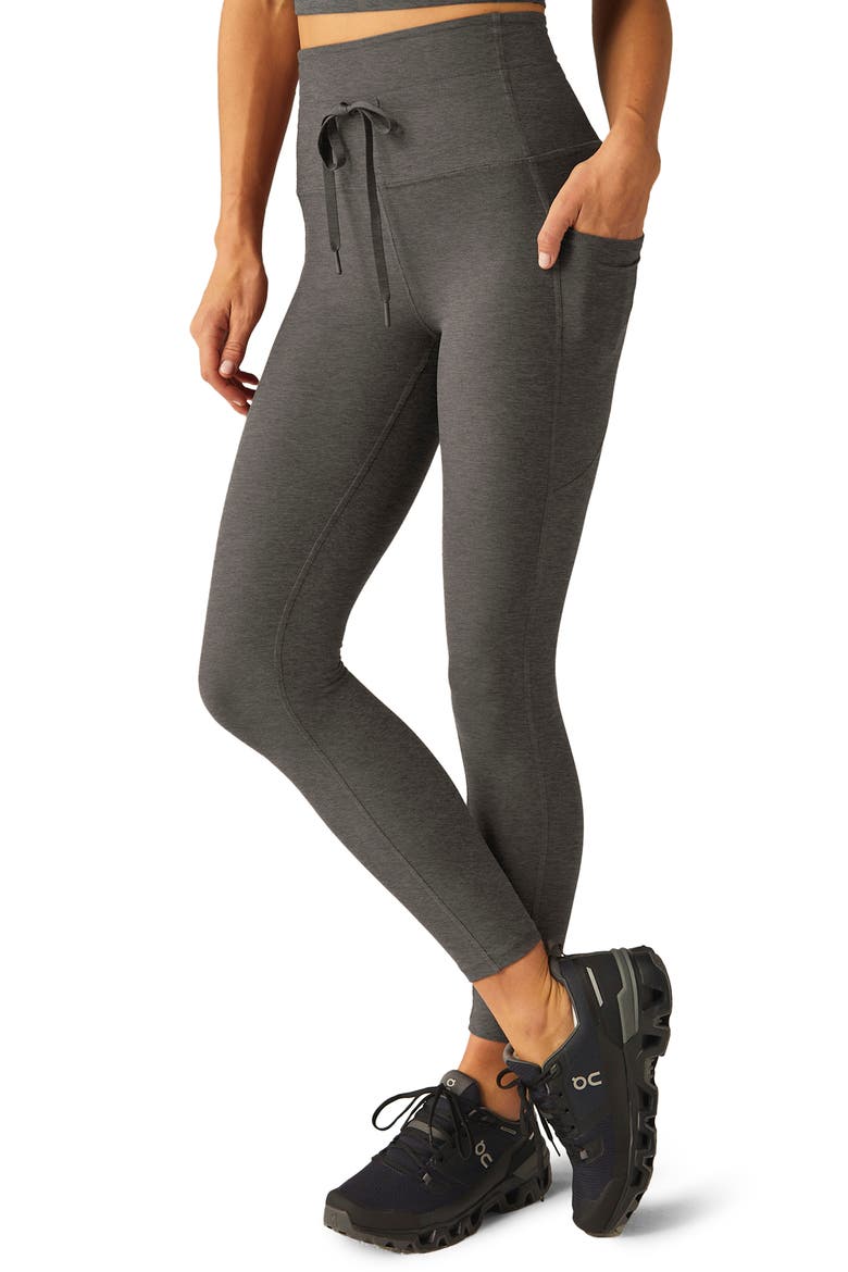 Space Dye Pocket Midi Leggings, Alternate, color, TRUE GRAY HEATHER