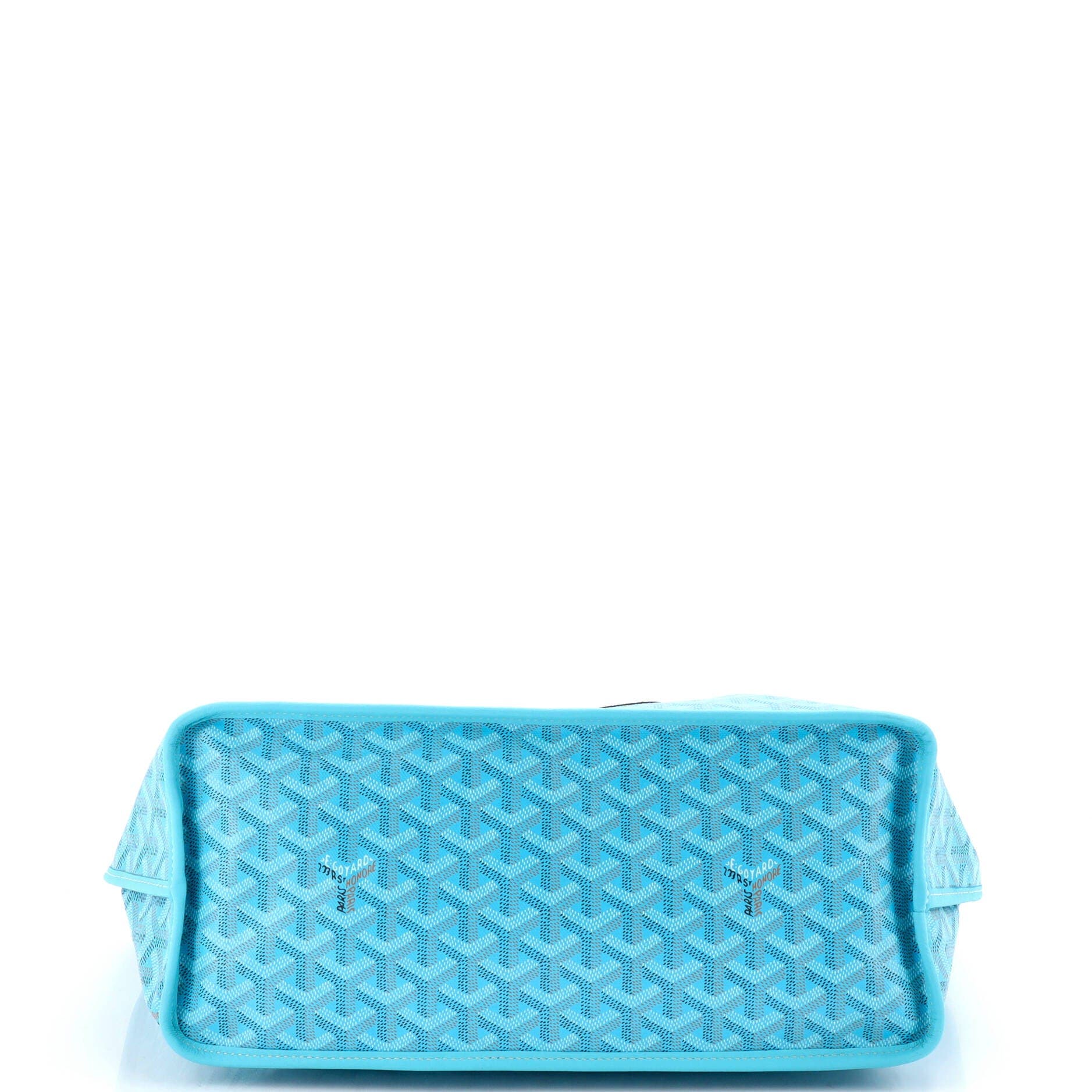 Pre-Owned Goyard Anjou Reversible Tote Printed Coated Canvas PM, Alternate, color, Blue