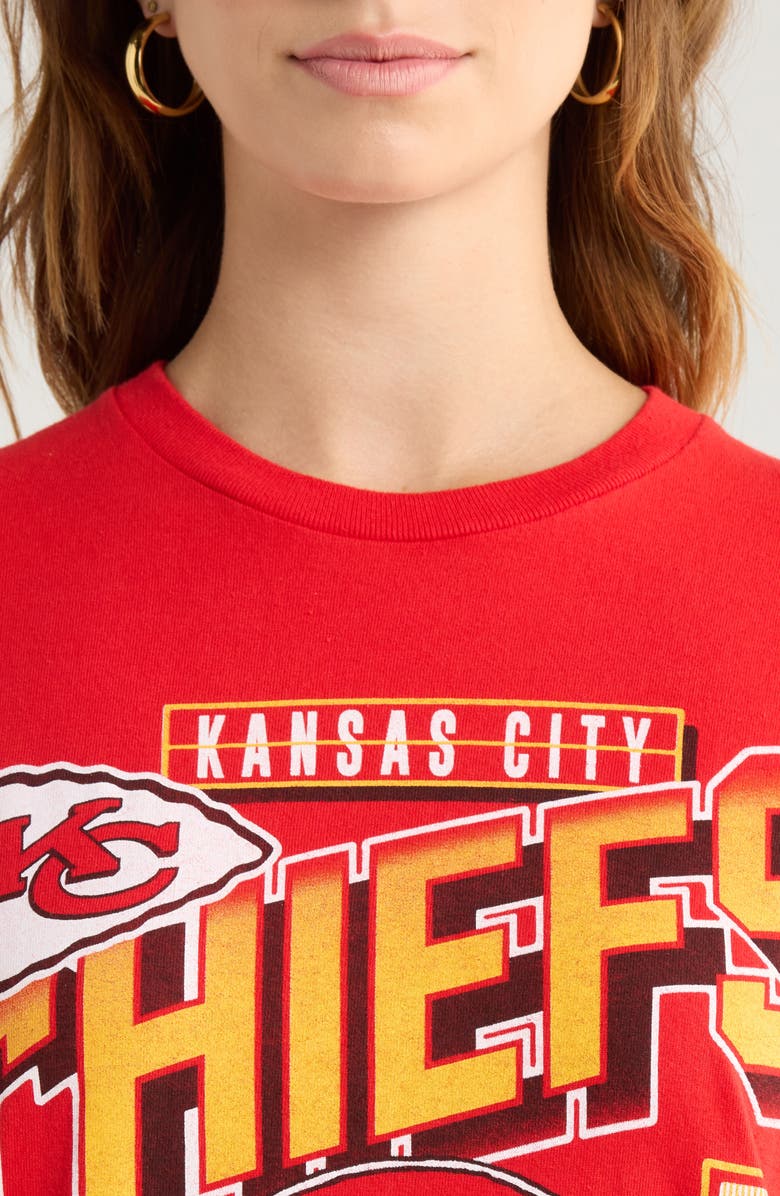 Junk Food Chiefs Checkdown Cotton Graphic T-Shirt, Alternate, color, Red