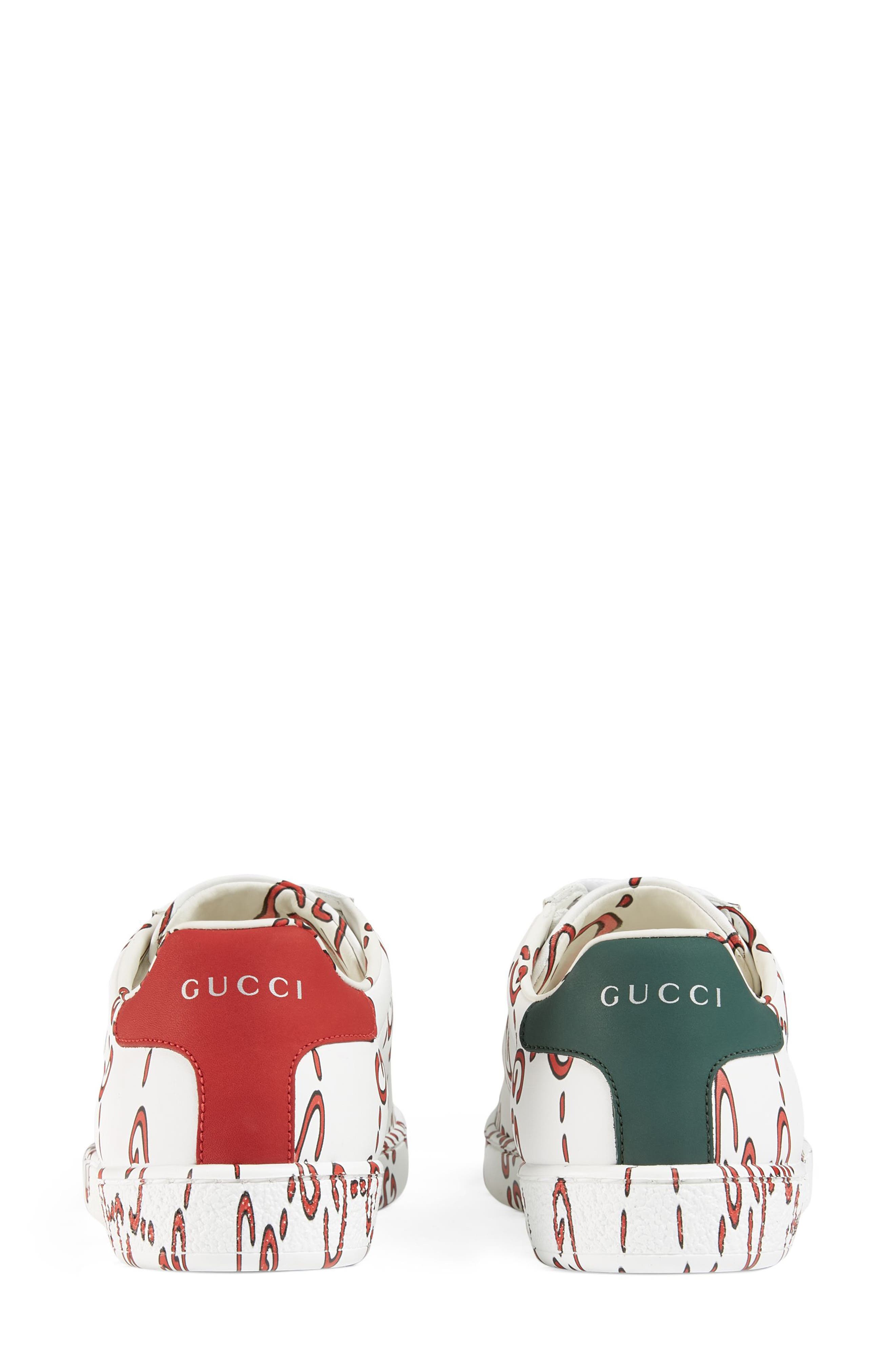 Gucci New Ace GG Supreme Logo Sneaker, Alternate, color, 