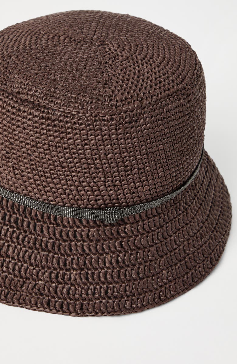 Brunello Cucinelli Bucket hat with monili, Alternate, color, 