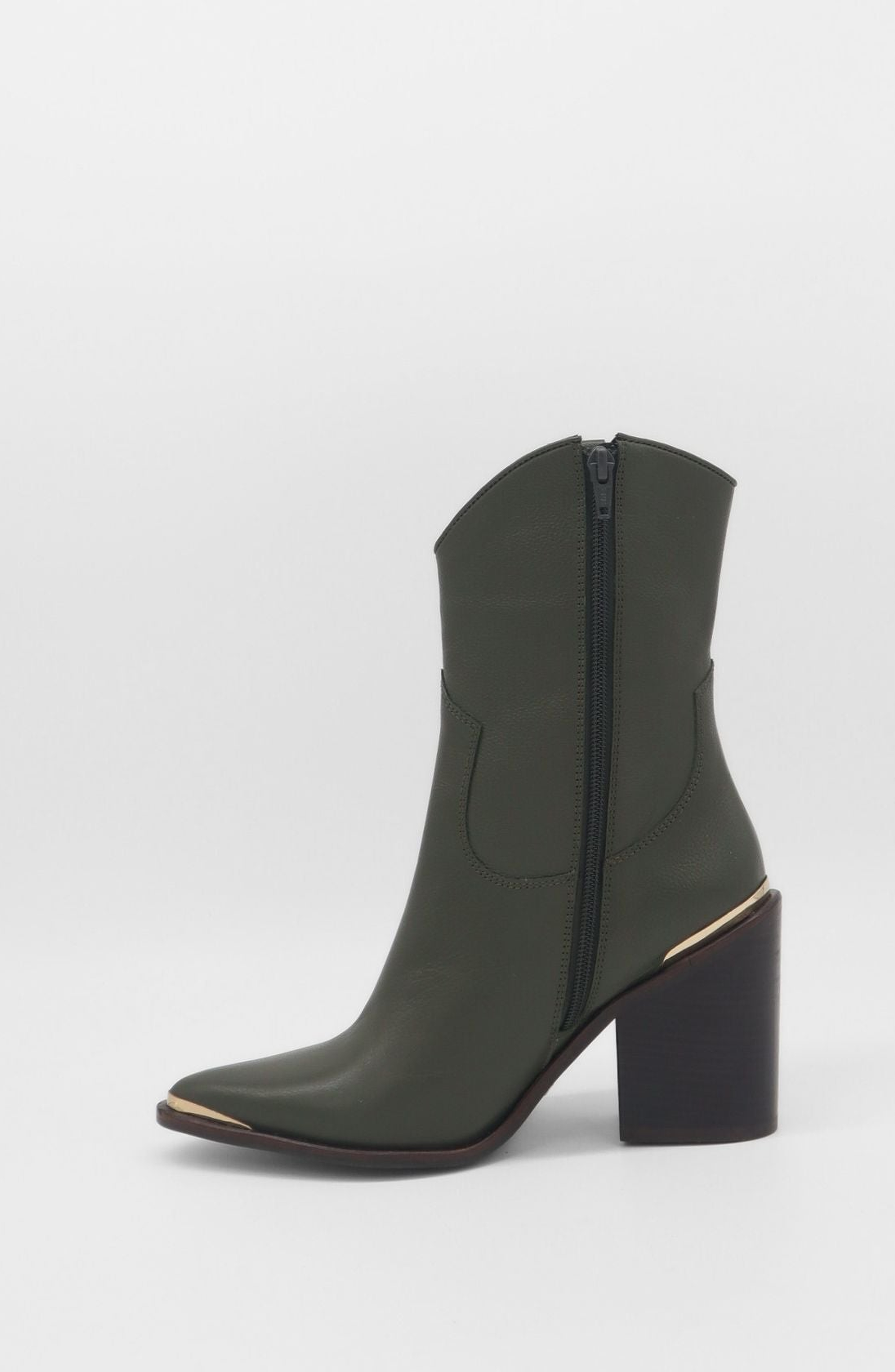 STIVALI NEW YORK Compostezza Western Cowboy Boots, Alternate, color, Olive