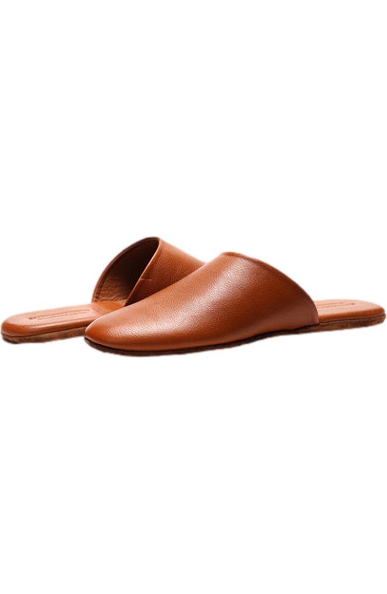 Anthony Veer Clark House Slippers, Alternate, color, Tan Pebble Leather
