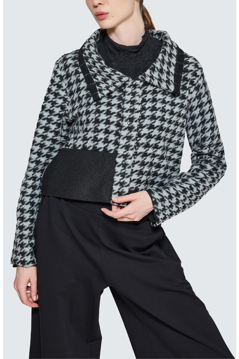 Novaea Mixed-Media Jacket, Main, color, Monochrome Black