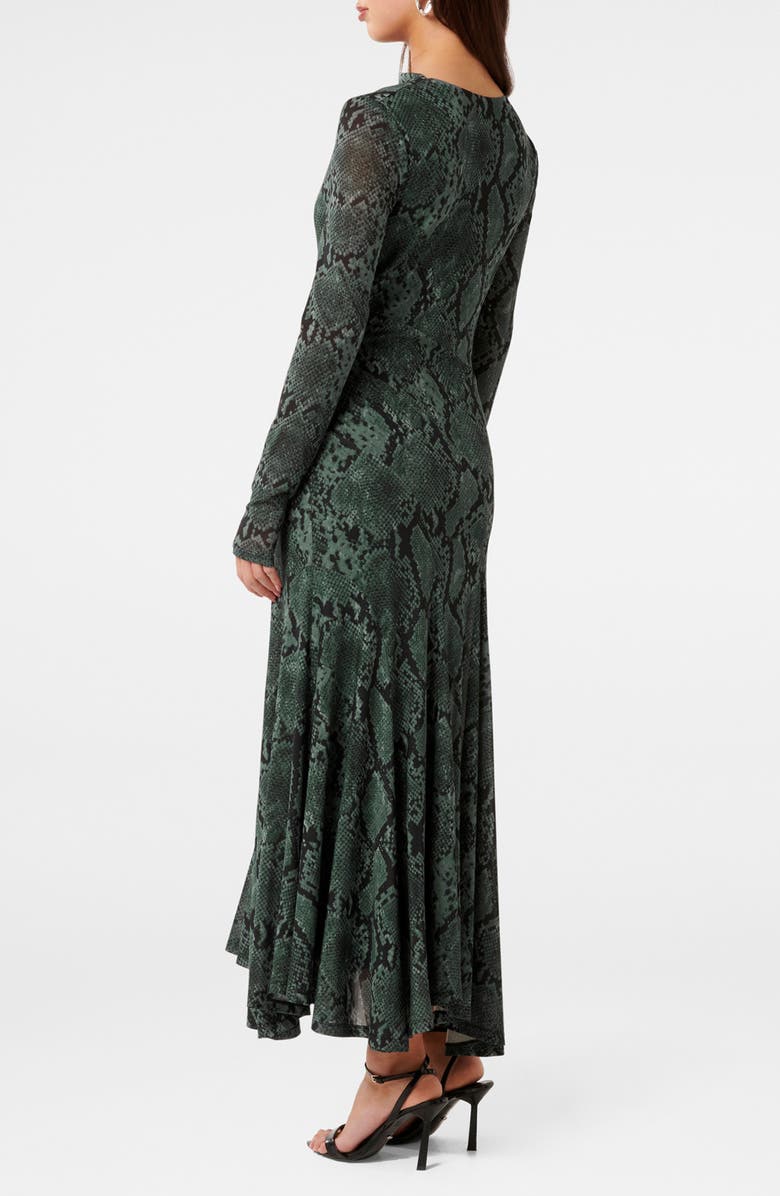 Ever New Tammy Asymmetrical Hem Midi Dress, Alternate, color, 