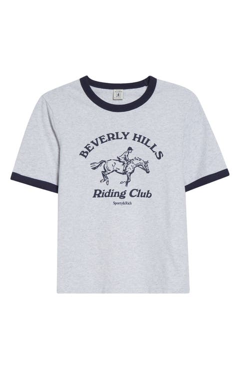 Riding Club Graphic Ringer T-Shirt
