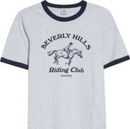 Sporty & Rich Riding Club Graphic Ringer T-Shirt