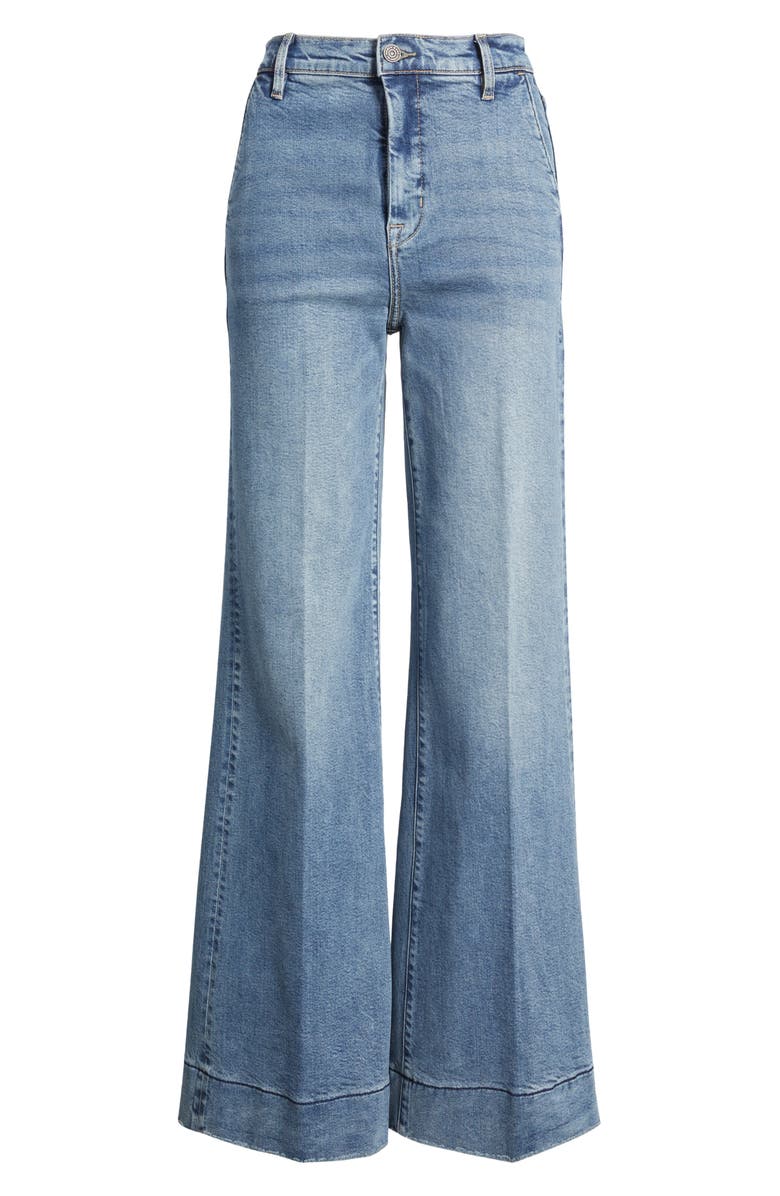 HIDDEN JEANS High Waist Comfort Flare Jeans, Alternate, color, Med.wash