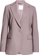 Eleventy One-Button Stretch Wool Blazer