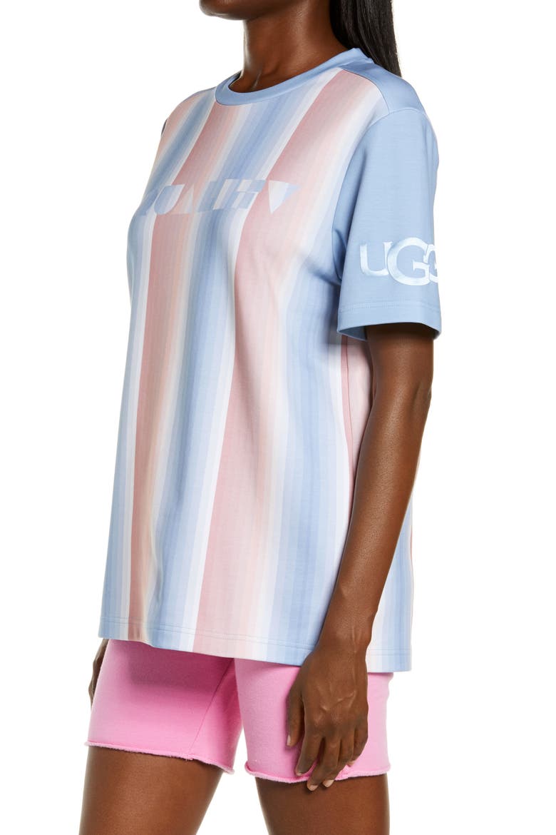 UGG Pride Logo Graphic Tee, Alternate, color, PRIDE STRIPES