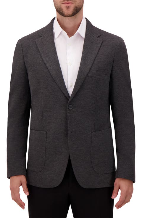 Charcoal Grey Mélange Comfort Knit Sport Coat