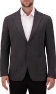 Victor Emmanuel Charcoal Grey Mélange Comfort Knit Sport Coat