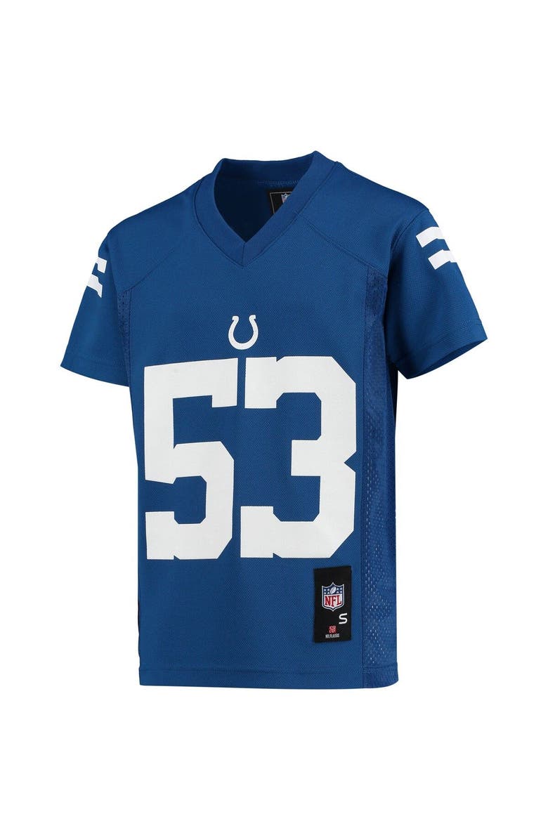 Outerstuff Youth Shaquille Leonard Royal Indianapolis Colts Replica Player Jersey, Alternate, color, 