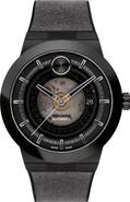 Movado Bold Fusion Automatic Mixed Media Strap Watch, 43.5mm