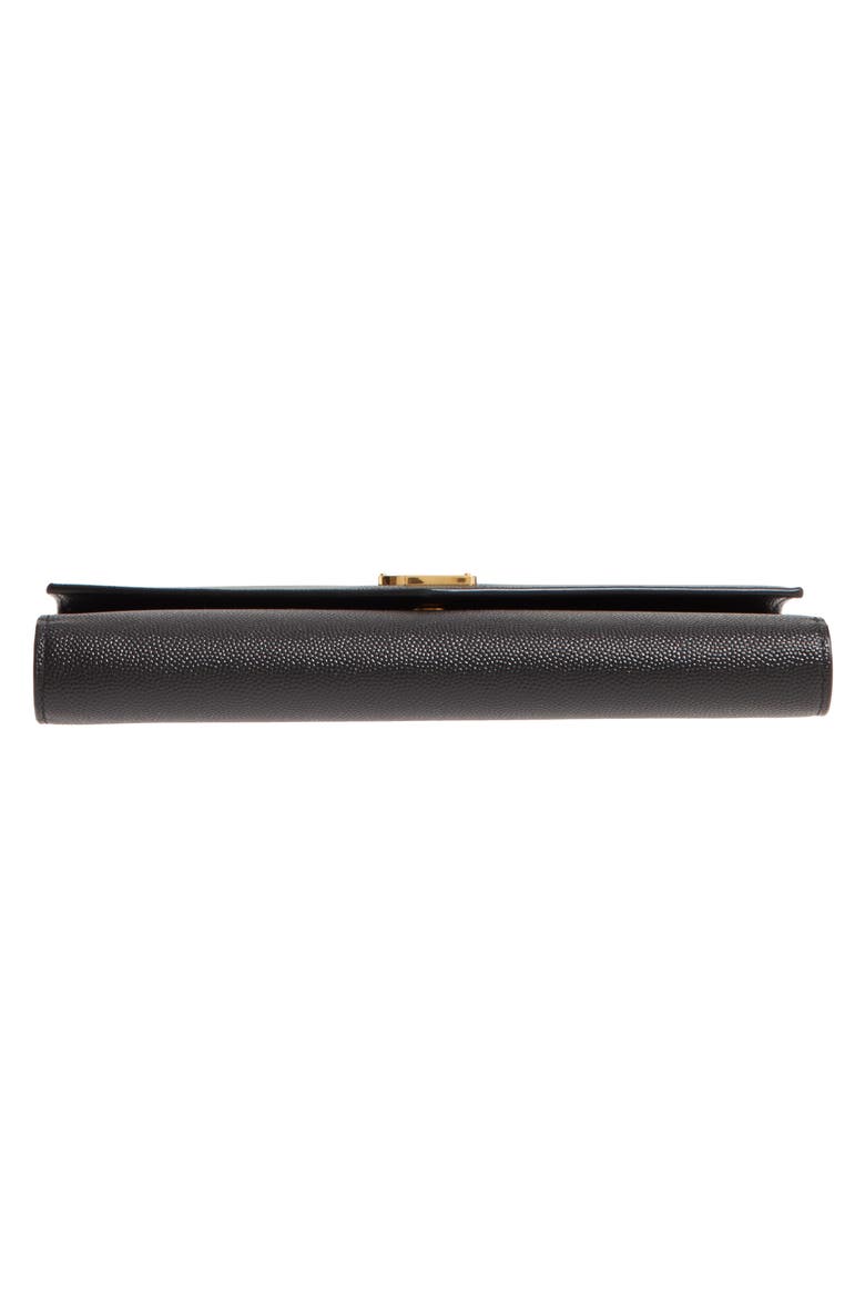 Uptown Large Leather Envelope Wallet, Alternate, color, NOIR
