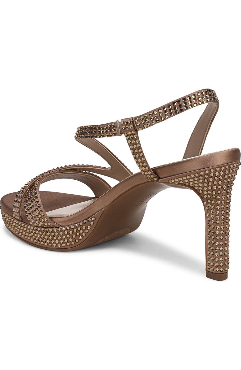Naturalizer Abby Platform Sandal, Alternate, color, Cafe Beige Satin