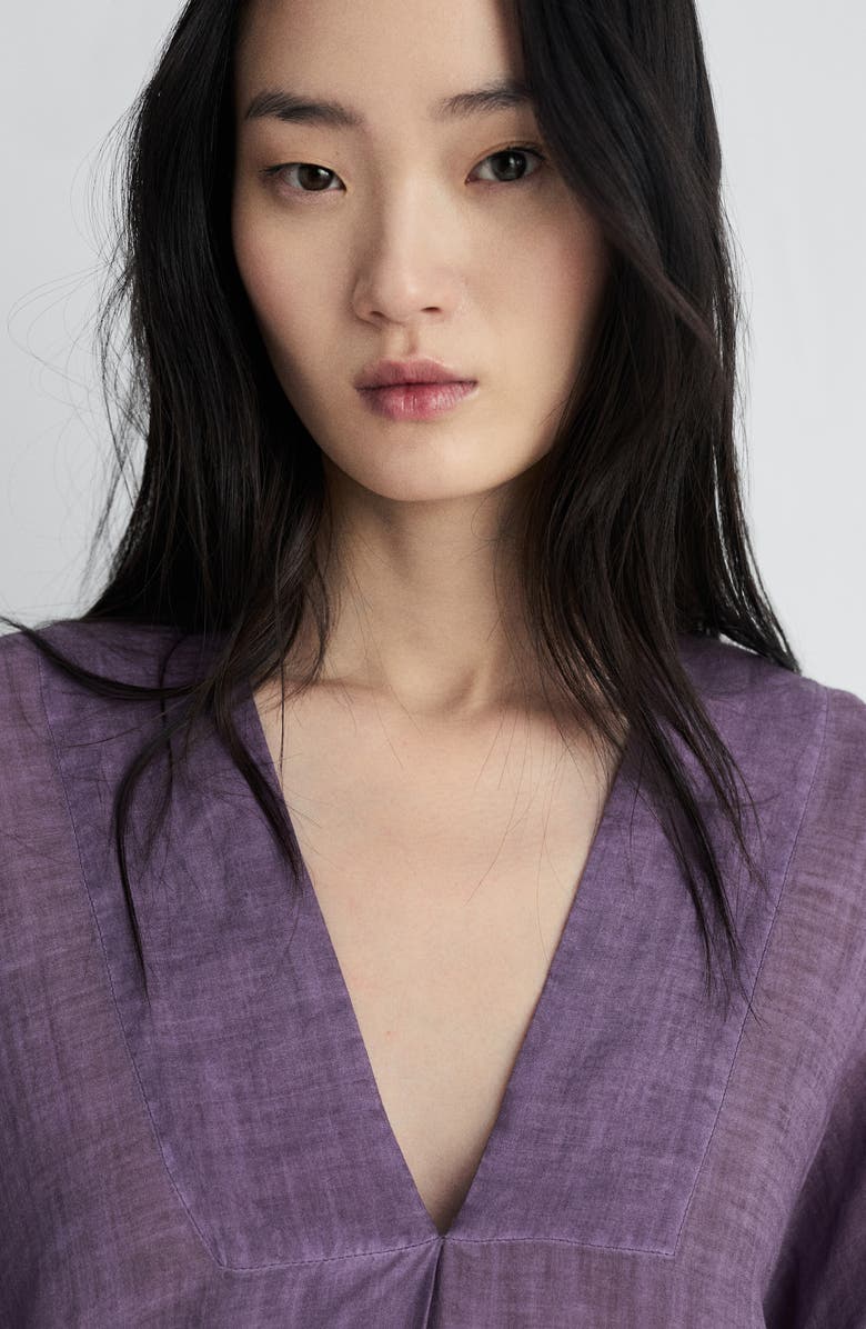 MANGO Oversize Caftan, Alternate, color, Plum