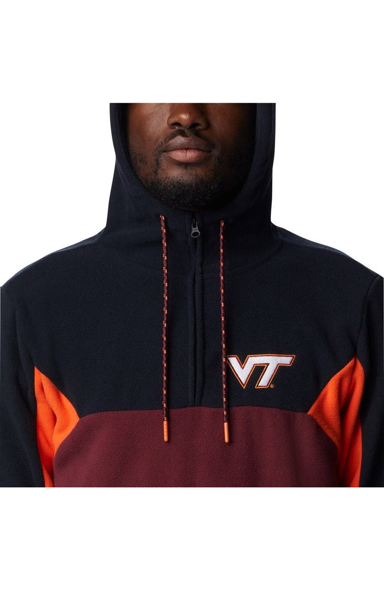 Columbia Men's Columbia Maroon Virginia Tech Hokies Lodge Quarter-Zip Hoodie, Alternate, color, Maroon