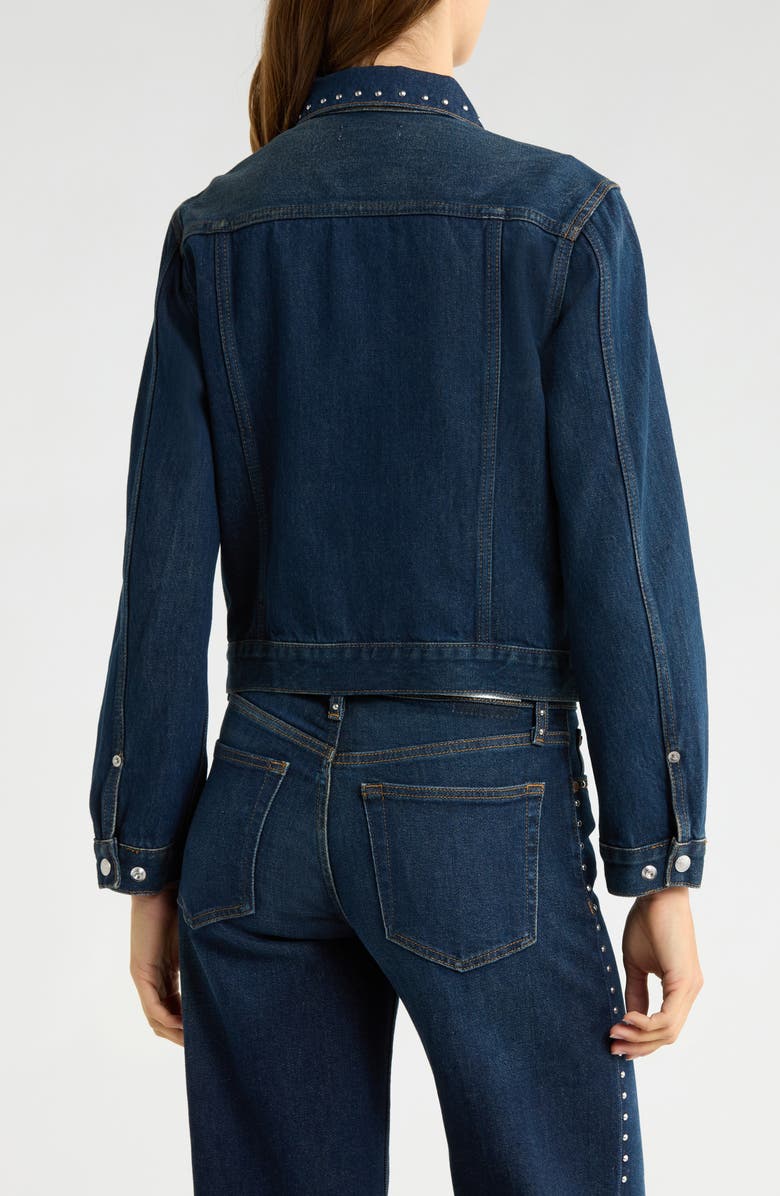 Re/Done Baby Trucker Jacket, Alternate, color, Barley Worn Stud