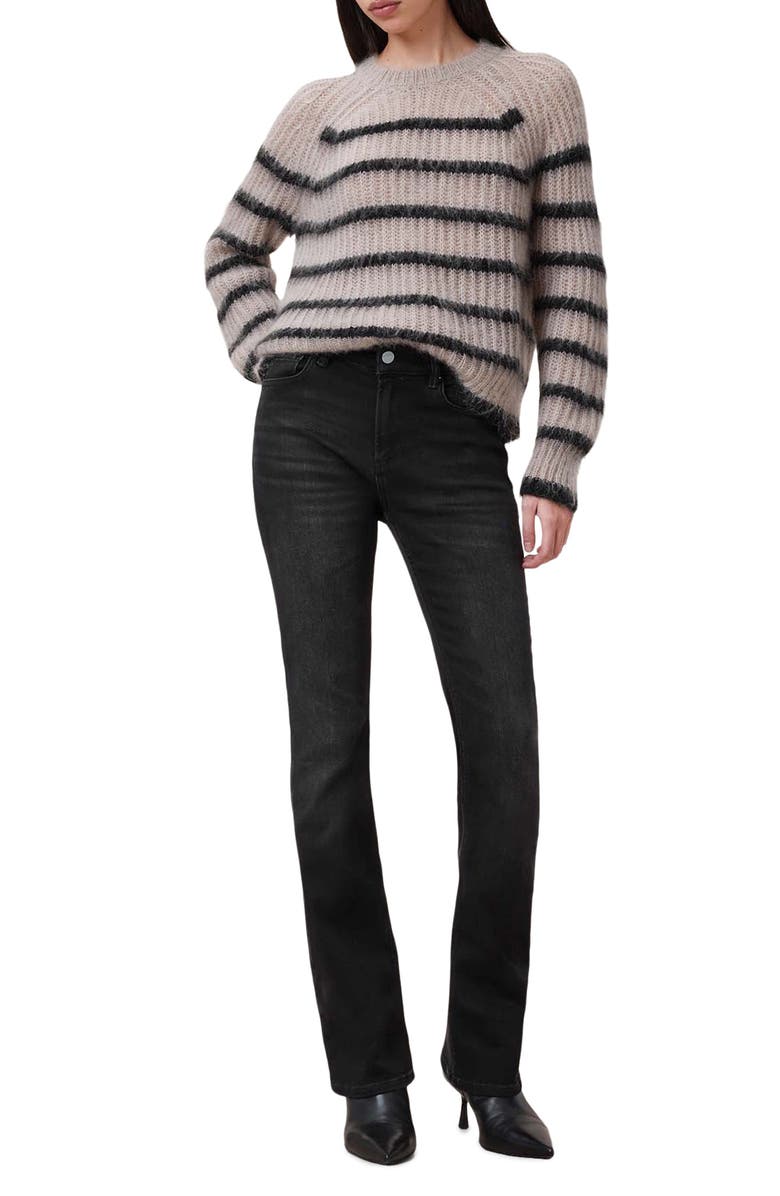 AllSaints Haldan Slim Fit Jeans, Alternate, color, Washed Black