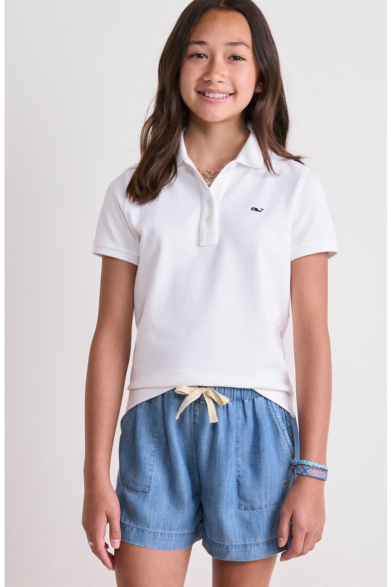 Kids' Heritage Cotton Piqué Polo, Alternate, color, WHITE CAP