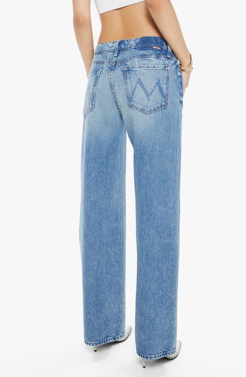 Mother Womens Look Ma No Hands The Rambler Zip Ankle Straight-leg Denim Jeans In Wipeout