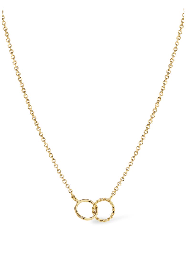 Interlocking Circles Necklace - Sam, Main, color, Gold