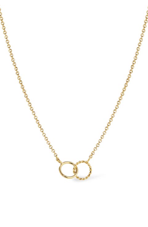 Interlocking Circles Necklace - Sam