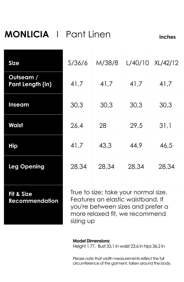 Monlicia Ciel 100% Linen Wide-Leg Pants, Alternate, color, Stone