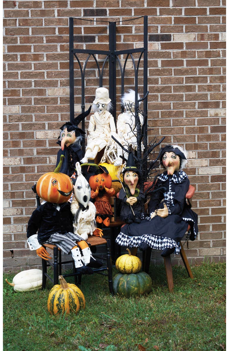 Gallerie II Fabian Phantom Ghost Joe Spencer Gathered Traditions Soft Art Doll Fall Autumn Halloween Harvest Figure Figurine, Alternate, color, White