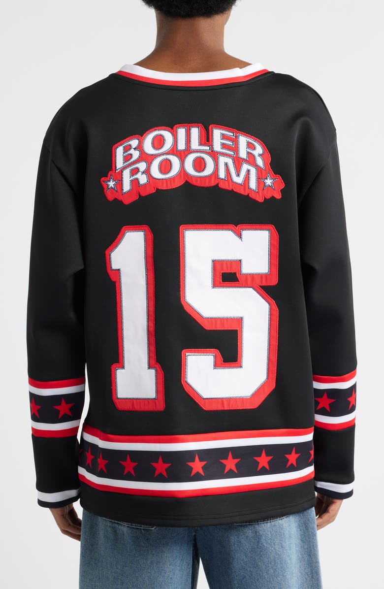 BOILER ROOM Oversize Hockey Jersey, Alternate, color, Black
