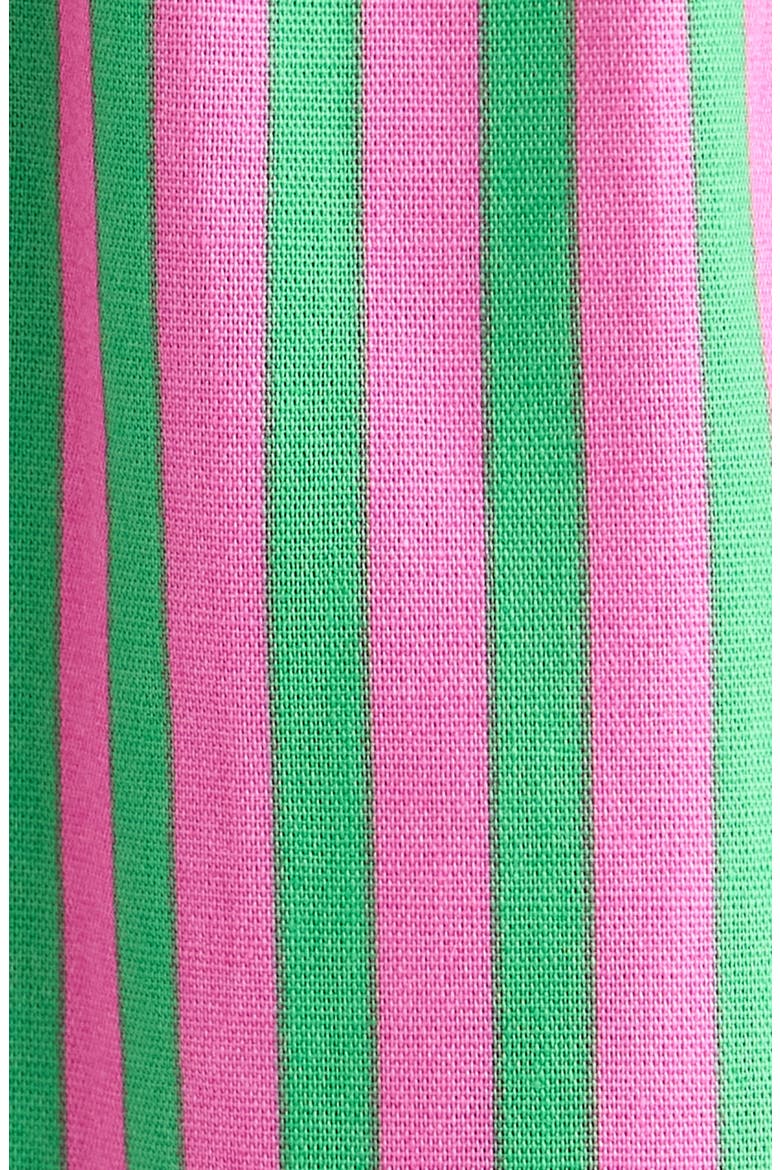 Valda Mixed Stripe Tiered Cotton Sundress, Alternate, color, PINK-GREEN-MULTI