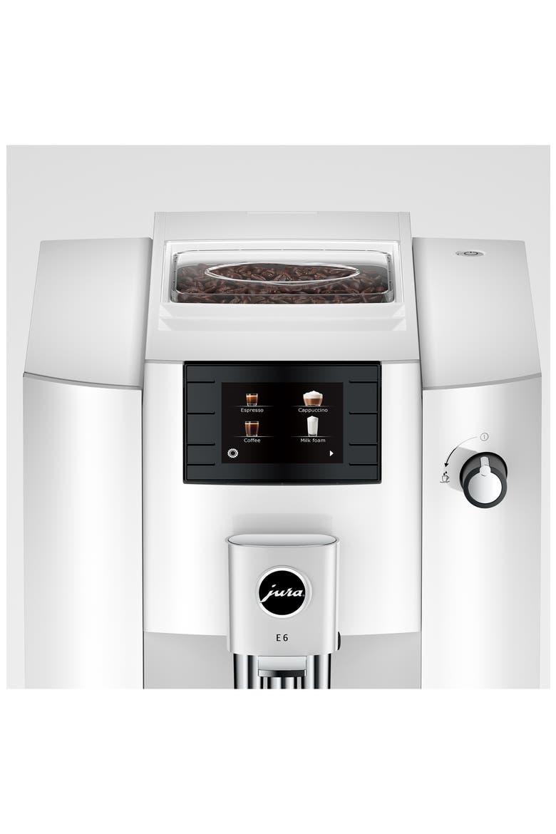 E6 Automatic Coffee Machine, Alternate, color, WHITE