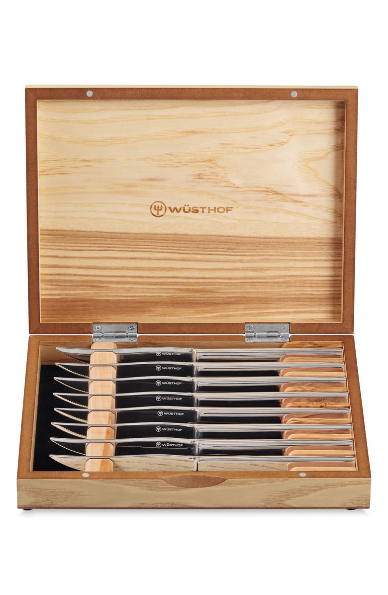 Wüsthof 8-Piece Stainless Mignon Steak Knife Set, Alternate, color,