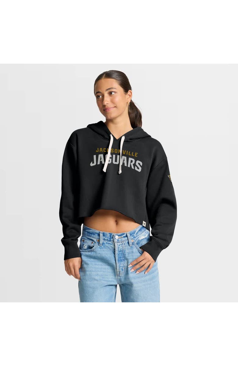 FANATICS Women's Fanatics Black Jacksonville Jaguars Oversized Hometown Heritage Cropped Hoodie, Main, color, Black