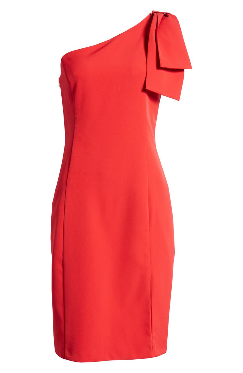 Julia Jordan One-Shoulder Sheath Dress, Alternate, color, 