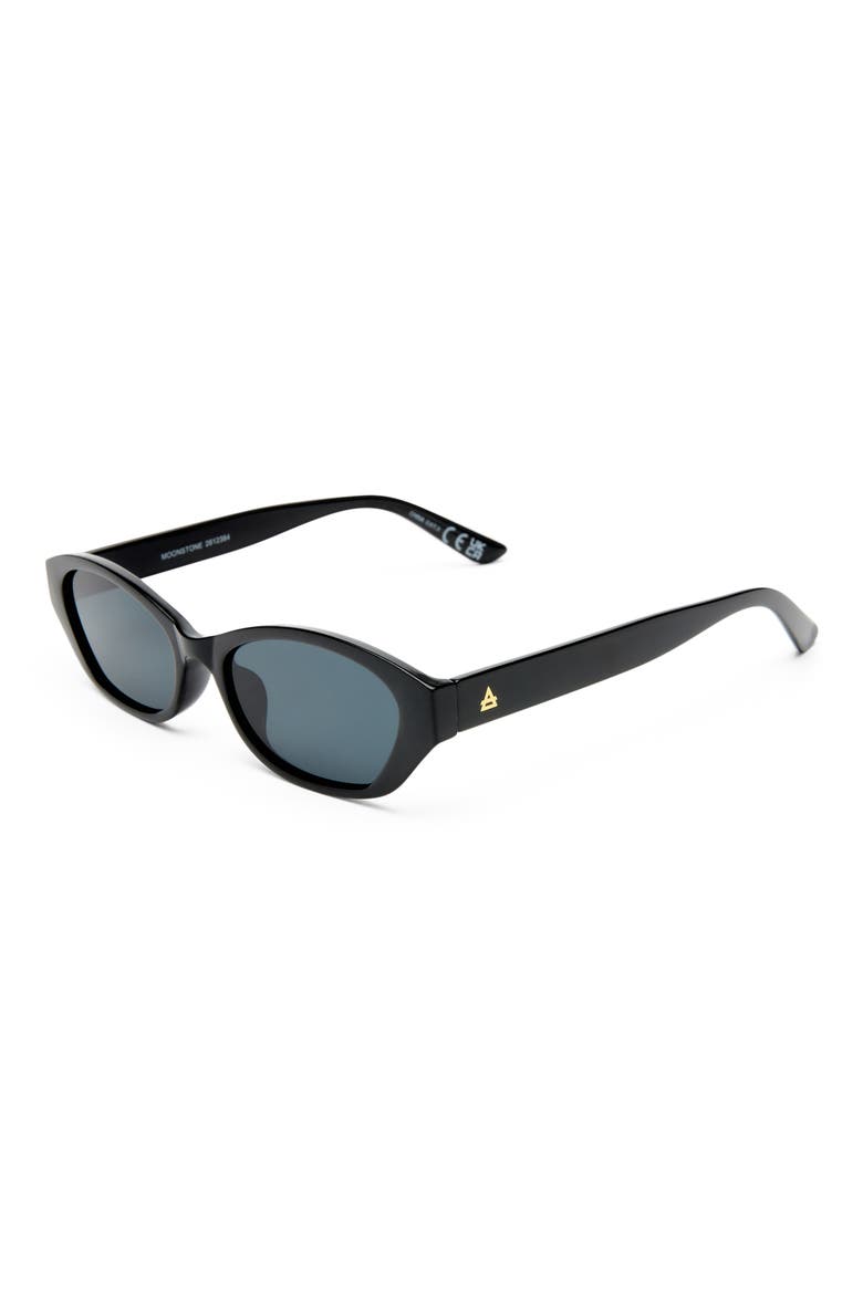 Moonstone Cat Eye Sunglasses, Alternate, color, BLACK