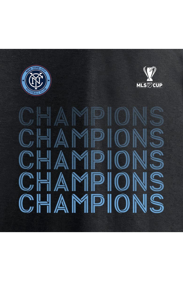 FANATICS Men's Fanatics Branded Black New York City FC 2021 MLS Cup Champions Standard T-Shirt, Alternate, color, 