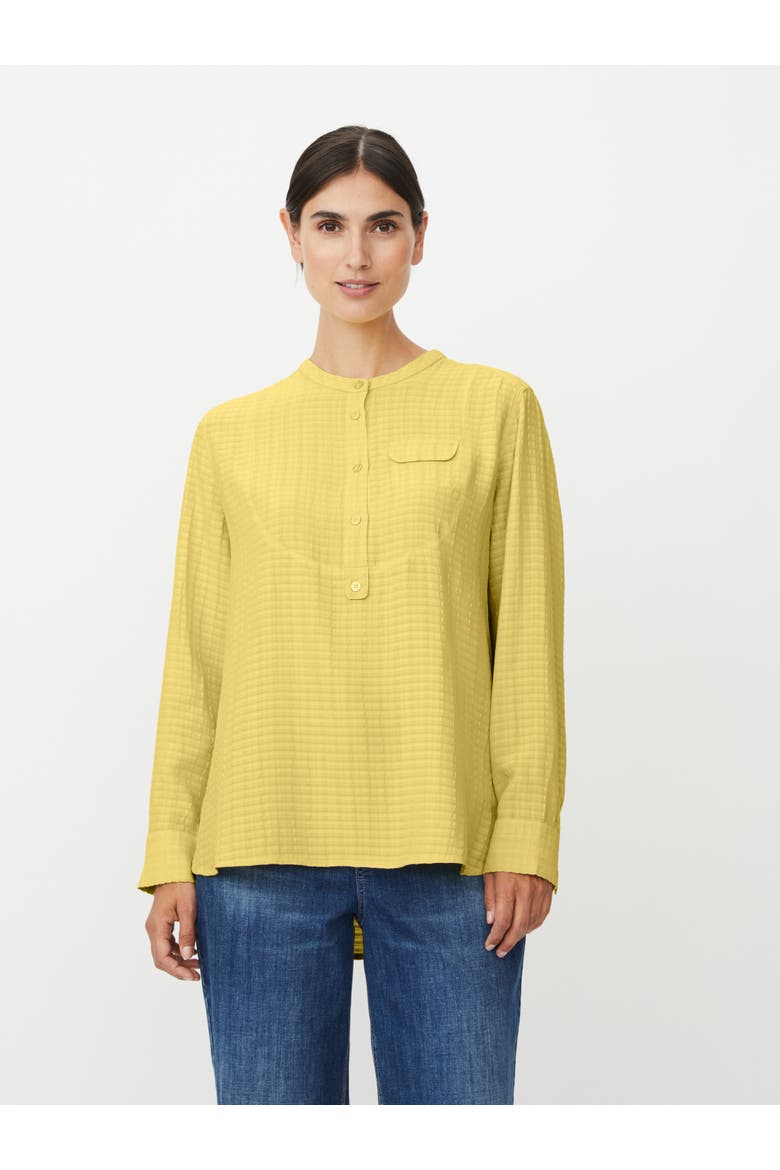 Drystan Long Sleeve Crew Neck Blouse, Main, color, Muted Lime