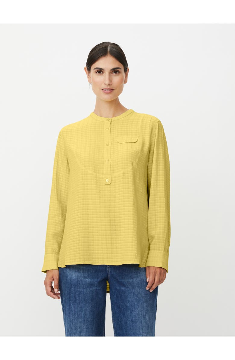 Masai Copenhagen Drystan Long Sleeve Crew Neck Blouse, Main, color, Muted Lime