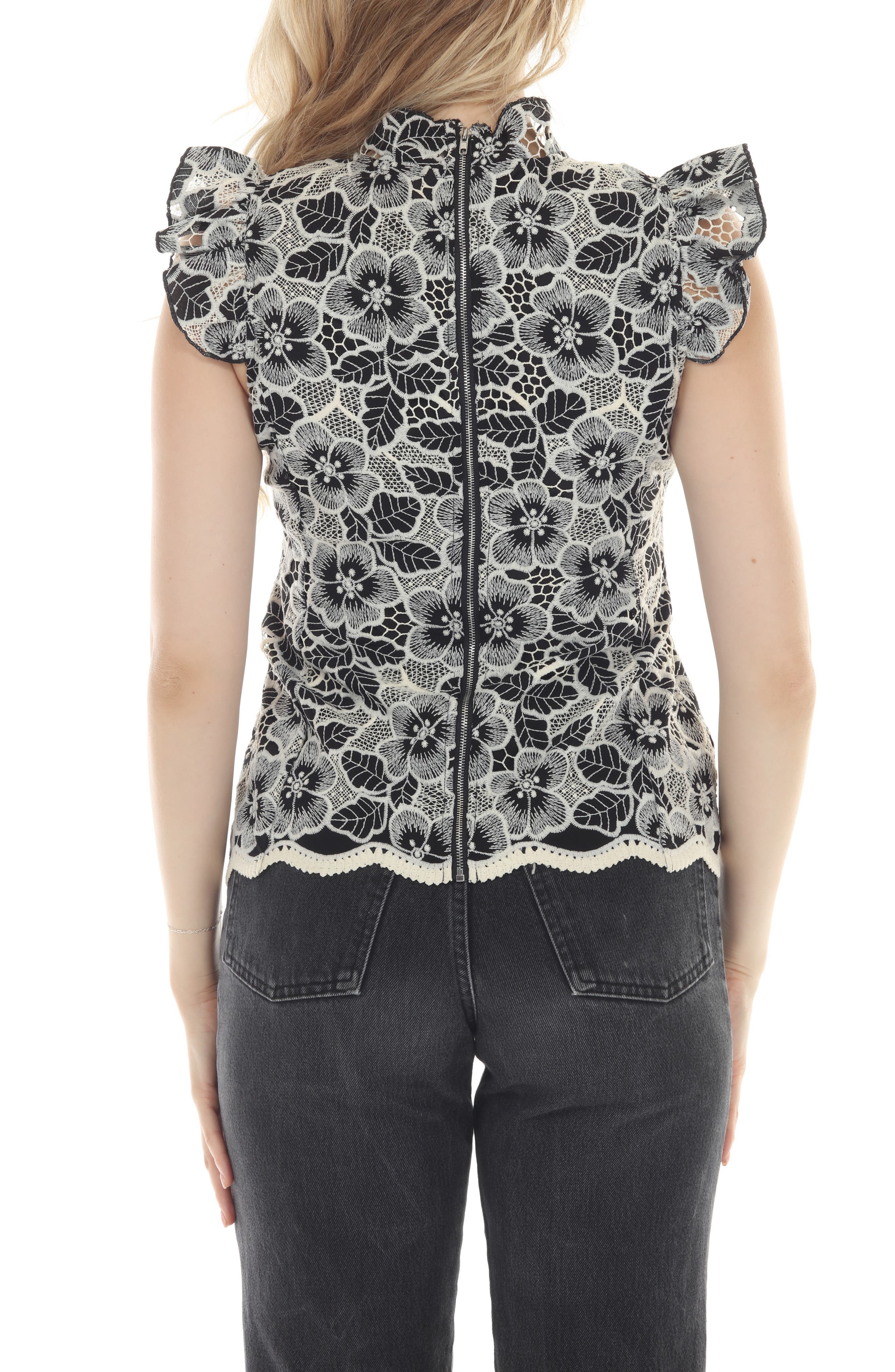 Floral Lace Ruffle Top (Women) | Nordstromrack