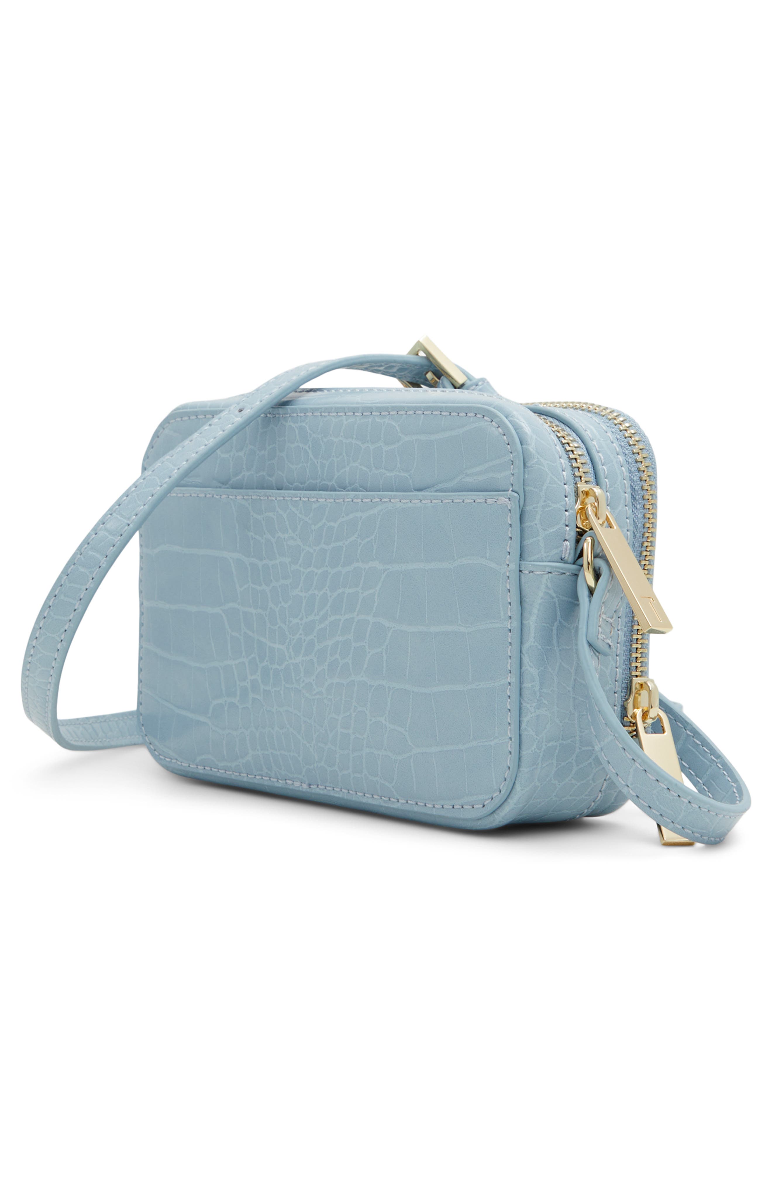 Ted Baker London Stina Croc Embossed Crossbody Bag, Alternate, color, 